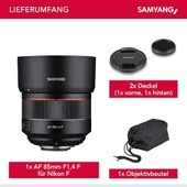 Samyang AF 85mm F1.4 Lens, Nikon Uyumlu - 3