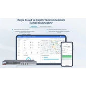 RUIJIE 24port RG-CS83-24GT4XS-P GIGABIT 4-SFP+ 10GBE 370W LAYER3 YÖNETİLEBİLİR POE SWITCH thumbnail 6