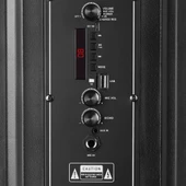 Mikado MD-BT609 20W Siyah USB/BT/TF/TWS Kablosuz Mikrofonlu Toplantı-Parti Hoparlörü - 6
