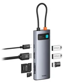 BASEUS STARJOY GRI 7IN1 MULTIFONKSIYONEL HUB ADAPTÖR B00030708811-00 - 1