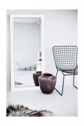 Hümas Dekoratif Retro Beyaz Boy Aynası 160 x 48 cm - 1
