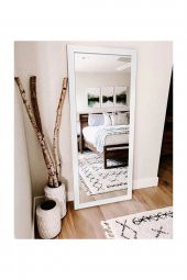 Hümas Dekoratif Retro Beyaz Boy Aynası 160 x 48 cm - 2