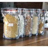 Kavanoz Görünümlü Kilitli Saklama Poşeti 620 ML (1 Adet ) - 2