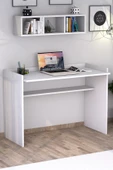 Sera Çalışma Masası Duvar Raflı Beyaz - 3