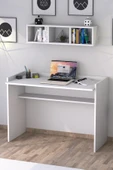 Sera Çalışma Masası Duvar Raflı Beyaz - 2