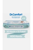 DR.COMFORT NETKAL Dr. Comfort Vücut Temizleme Havlusu 50 ADET (50X12) - 1