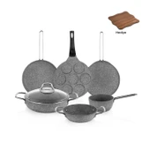 Schafer Breakfast Pişirme Seti 7 Parça-Gri - 2