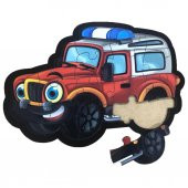 Farbu Oyuncak Polis Jeep 17 Pcs Eğitici Ahşap Puzzle FBP01 - 2