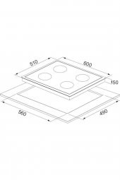 Alveus Black Style 627 3Lü Siyah Ankastre Set (F5 Ecr-Gls640-Mfa627) - 5