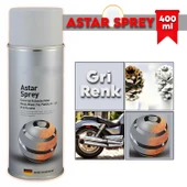 Isıya Dayanıklı Astar Sprey Boya 650°C 400 ml Mat Gümüş Soba Egzoz Şömine Metal Yüzey Boyası - 1