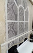StorBurada Çift Mekanizmalı Bej Tül Perde ve Ekru Stor Perde STB45240-V109  Bej 200 x 260 - 5