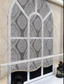 StorBurada Çift Mekanizmalı Bej Tül Perde ve Ekru Stor Perde STB45240-V109  Bej 30 x 200 thumbnail 3