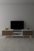 Moonlife İstanbul Tv Ünitesi Beyaz Ceviz - 5