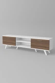 Moonlife İstanbul Tv Ünitesi Beyaz Ceviz thumbnail 3