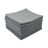KLIN Clean Towel Çok Amaçlı Silme Ve Temizlik Bezi 10'lu Paket (Gri) - 40x40cm - 1