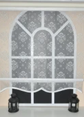 Çift Mekanizmalı Kirli Beyaz Damask Tül Perde ve Ekru Stor Perde STB45252-V01  EKRU 80 x 200 - 6