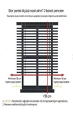 Düz Beyaz Stor Perde Alüminyum Kasa STB-5300  Beyaz 40 x 200 - 5