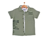 RELAX BASKILI T-SHIRTLÜ MÜSLİN ERKEK GÖMLEK - 3