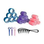 Croc 1237 Karma 37 Parça Bigudi Seti, 18 Bigudi, 18 Saç Pensi, 1 Tarak thumbnail 1