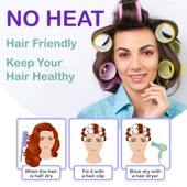 Croc 1237 Pembe 37 Parça Bigudi Seti, 18 Bigudi, 18 Saç Pensi, 1 Tarak thumbnail 2