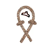 Croc 1290 Leopar Desenli Isısız Saç Şekillendirme Seti Saten Gece Bigudisi Saç Sosisi thumbnail 1