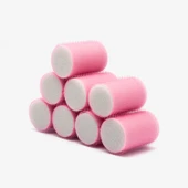 Croc 1207 Pembe Cırtlı Sünger Bigudi 8Li Çap 4Cm thumbnail 4