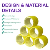 Croc 1237 Mor 37 Parça Bigudi Seti, 18 Bigudi, 18 Saç Pensi, 1 Tarak thumbnail 5