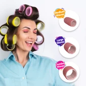 Croc 1237 Pembe 37 Parça Bigudi Seti, 18 Bigudi, 18 Saç Pensi, 1 Tarak thumbnail 1