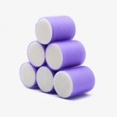 Croc 1203 Mor Cırtlı Sünger Bigudi 6Lı Çap 5Cm thumbnail 3