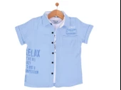 RELAX BASKILI T-SHIRTLÜ MÜSLİN ERKEK GÖMLEK - 4