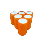 Croc 1224 Turuncu 6Lı Mini Paket Bigudi Cırtlı Saç Bigudisi Çap 3Cm thumbnail 2