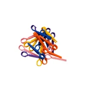 Croc 1202 Pembe Cırtlı Bigudi 6Lı Çap 3,3Cm +10Lu Plastik Saç Pensi thumbnail 5