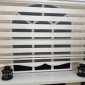 StorBurada Zebra Stor Perde Ekru Etek Dilimli STB-400-V02  Ekru 160 x 200 thumbnail 3