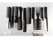 Beauty Care 10Lu Profesyonel Kuaför Tarağı - Berber Tarağı Çantalı Set thumbnail 3