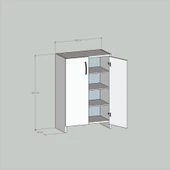 Turna 4 Raflı Ayakkabılık Siyah - 10