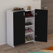 Turna 4 Raflı Ayakkabılık Siyah thumbnail 2