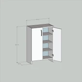 Turna 4 Raflı Ayakkabılık Siyah thumbnail 4