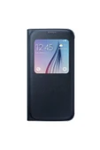 Samsung Galaxy S6 Orjinal Uyku Modlu Pencereli Deri Kılıf thumbnail 1