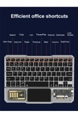 KB-333 RGB Işıklı Cep Telefonu-Tablet-Notebook-PC-IOS Uyumlu Bluetooth Klavye - 3