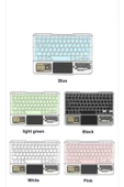 KB-333 RGB Işıklı Cep Telefonu-Tablet-Notebook-PC-IOS Uyumlu Bluetooth Klavye - 3