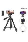 360 Derece Ayarlanabilir Kumandalı 1.25 Metre Profesyonel Kamera Sabitleyici Tripod - 2