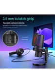 GM7 Profesyonel RGB Semi Pro Tak Çalıştır Usb Kablolu Vlog Canlı Yayın Stüdyo Mikrofon - 6