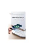 3in1 İphone Watch Uyumlu Magsafe Kablosuz Şarj Cihazı Beyaz Ch-7060 - 4
