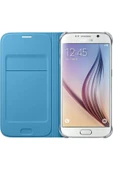 Samsung Galaxy S6 Flip Wallet Deri Orjinal Mavi- Ef-wg920ple thumbnail 3