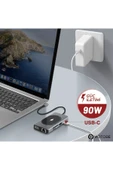 9 Portlu Kablosuz Şarjlı USB-C HDTV HDMI PD SD TF RJ45 VGA Dönüştürücü Adaptör thumbnail 6