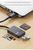 ADS-316 USB-C + USB 8 Port MS CF TF/SD DHC SDXC Kamera Kart Tak Çalıştır Kart Okuyucu - 2