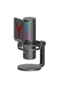 GM7 Profesyonel RGB Semi Pro Tak Çalıştır Usb Kablolu Vlog Canlı Yayın Stüdyo Mikrofon - 1