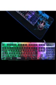 Lennox T302 Rgb Işıklı Mekanik Q Klavye Mouse Fare Set - 4