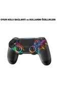 PS4/PC Uyumlu RGB Çift MOtor Titreşimli Spiderman Bluetooth Oyun Kolu - 2