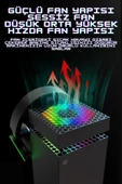 İpega XBox Series X Smart 8in1 RGB Işıklı Soğutucu Fanlı Şarj standı - 4